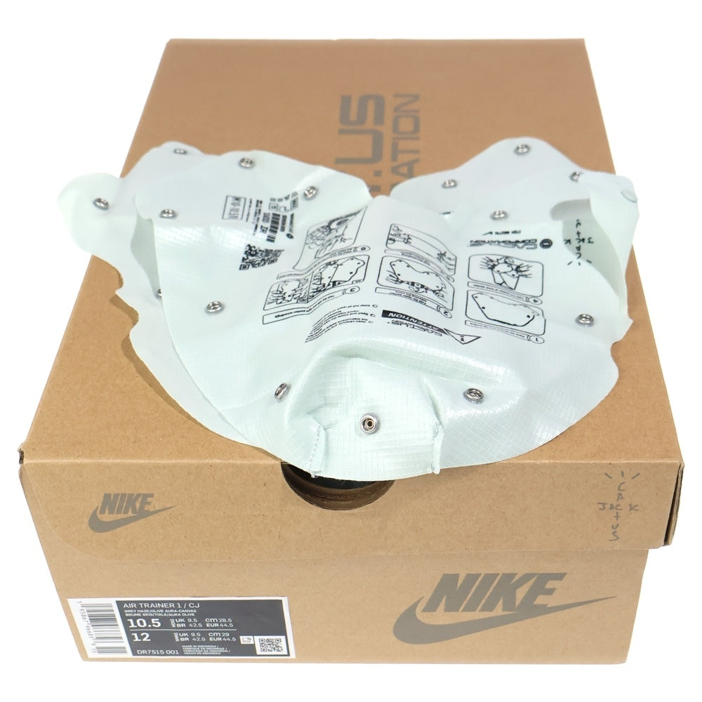 NIKE(ナイキ) ×TRAVIS SCOTT AIR TRAINER 1 SP トラヴィススコット エアトレーナー1 ハイカットスニーカー ライトグリーン US10.5/28.5cm DR7515-001