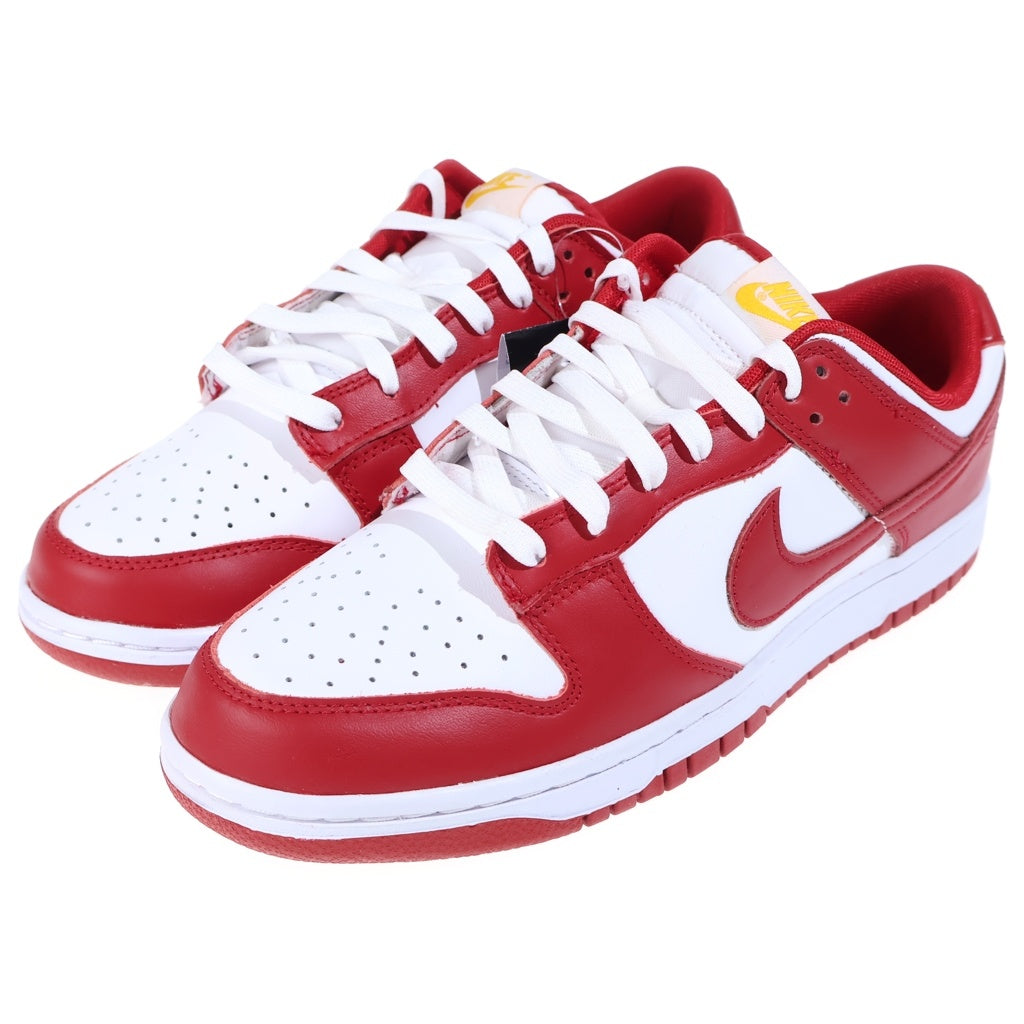 NIKE(ナイキ) DUNK LOW GYM RED ダンク ジムレッド ローカットスニーカー ホワイト/レッド US10.5/28.5cm DD1391-602