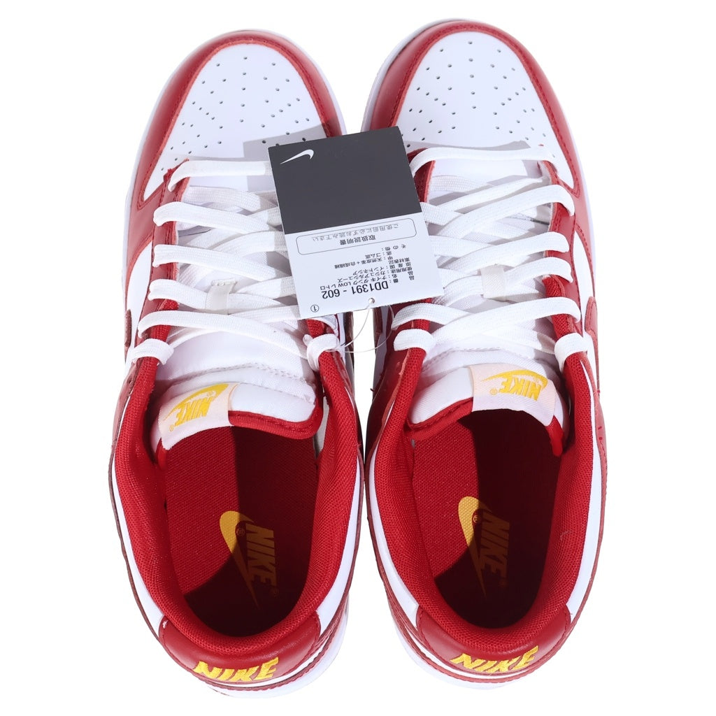 NIKE(ナイキ) DUNK LOW GYM RED ダンク ジムレッド ローカットスニーカー ホワイト/レッド US10.5/28.5cm DD1391-602