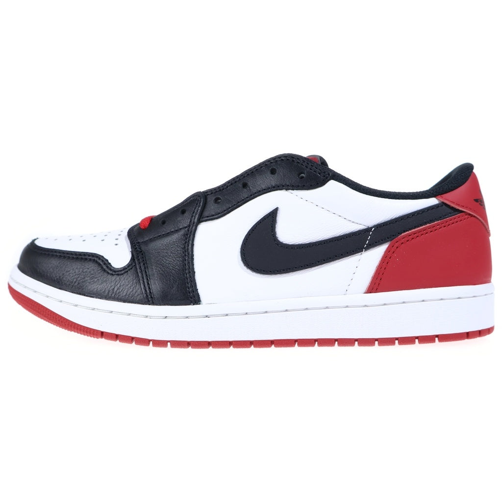 NIKE(ナイキ) AIR JORDAN 1 RETRO LOW OG BLACK TOE エアジョーダン1 ブラックトゥ ローカットスニーカー ホワイト/ブラック/レッド US10.5/28.5cm CZ0790-106