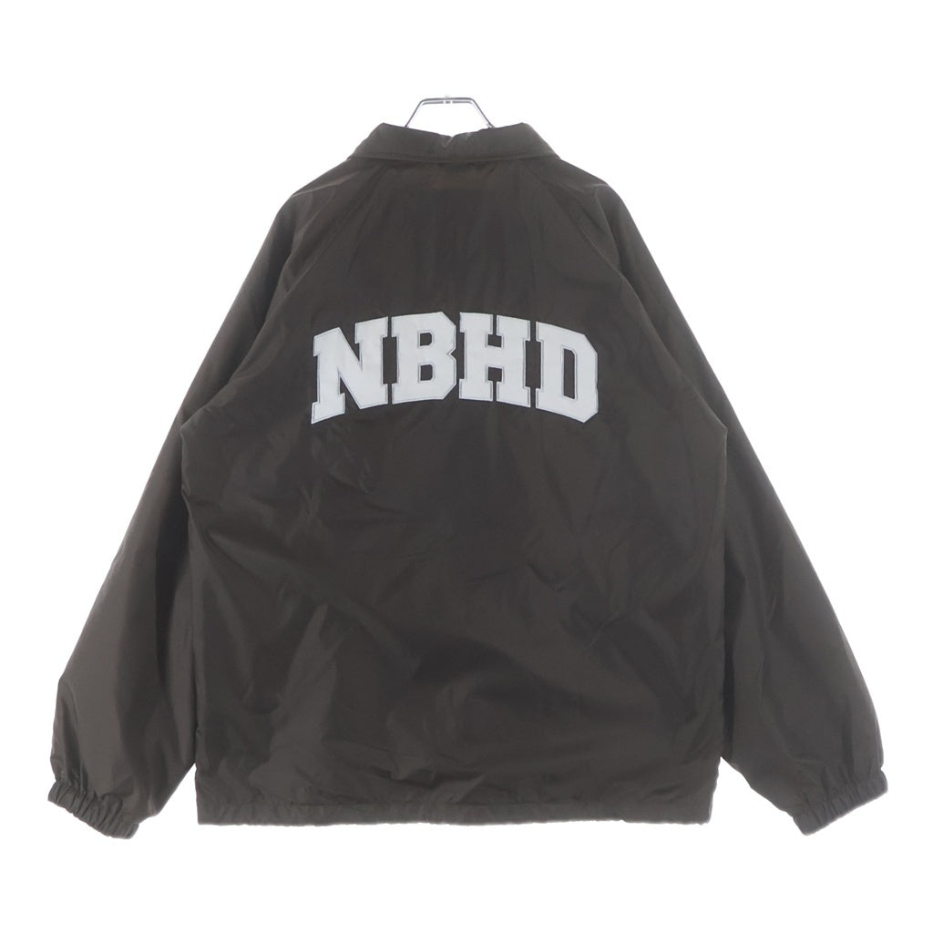NEIGHBORHOOD(ネイバーフッド) 21AW BROOKS / N-JKT ロゴ刺繍 ナイロン コーチジャケット ブルゾン 212TSNH-JKM01