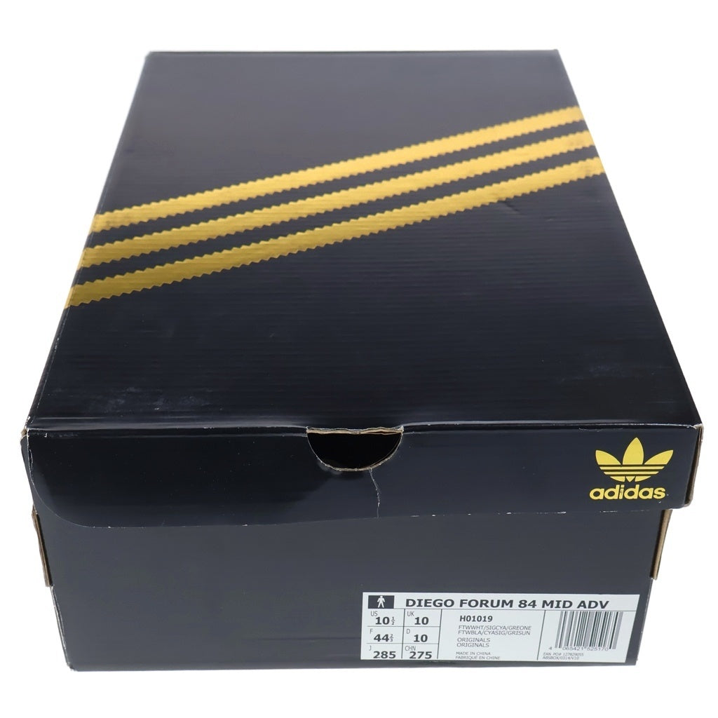 adidas(アディダス) DIEGO NAJERA SKATEBOARDING FORUM 84 ADV ディエゴ ナヘラ スケートボーディング フォーラム ハイカットスニーカー ホワイト US10.5/28.5cm H01019