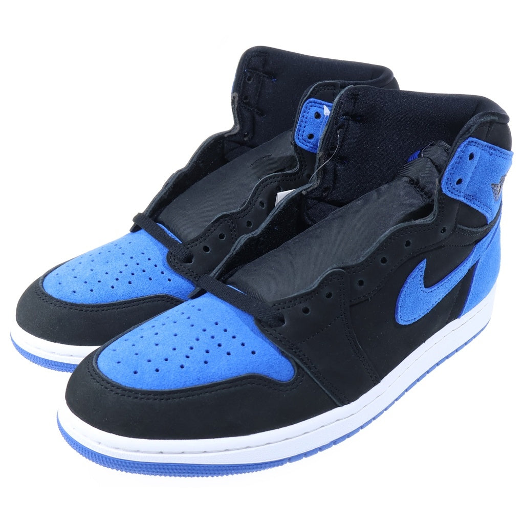 NIKE(ナイキ) AIR JORDAN 1 RETRO HIGH OG ROYAL REIMAGINED エアジョーダン1 ハイカットスニーカー ブラック/ブルー US11.5/29.5cm DZ5485-042