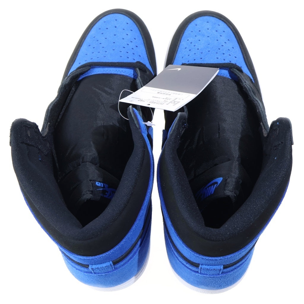NIKE(ナイキ) AIR JORDAN 1 RETRO HIGH OG ROYAL REIMAGINED エアジョーダン1 ハイカットスニーカー ブラック/ブルー US11.5/29.5cm DZ5485-042