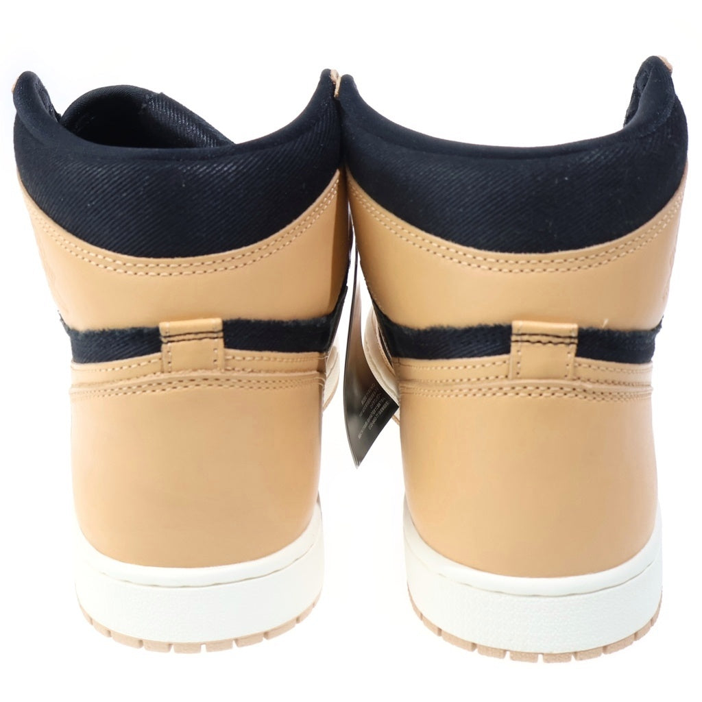 NIKE(ナイキ) AIR JORDAN 1 RETRO HIGH OG VACHETTA TAN エアジョーダン1 レトロ ハイ バケッタ タン ハイカットスニーカー ブラック/ベージュ US11.5/29.5cm 555088-202