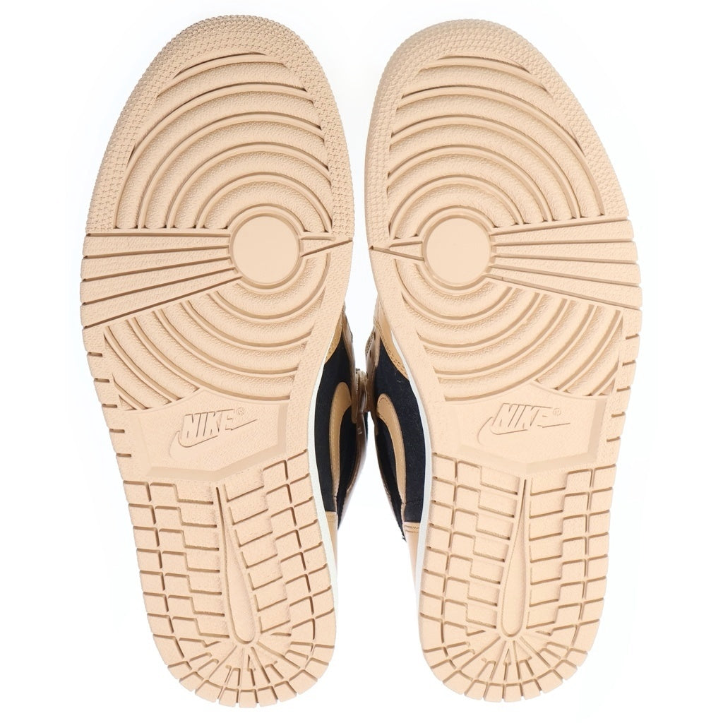 NIKE(ナイキ) AIR JORDAN 1 RETRO HIGH OG VACHETTA TAN エアジョーダン1 レトロ ハイ バケッタ タン ハイカットスニーカー ブラック/ベージュ US11.5/29.5cm 555088-202