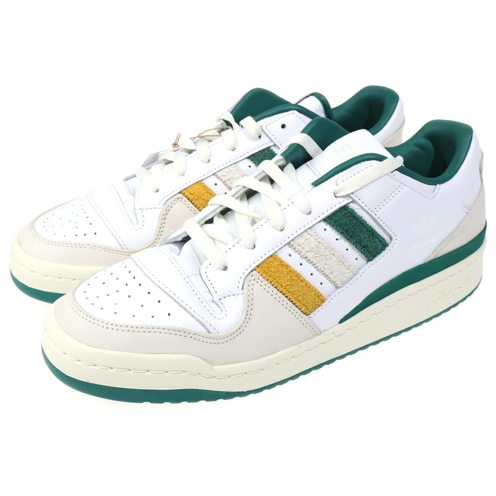 adidas(アディダス) ×END FORUM LOW フォーラムローエンド ローカットスニーカー シューズ ホワイト/グリーン US11.5/29.5cm HR1527