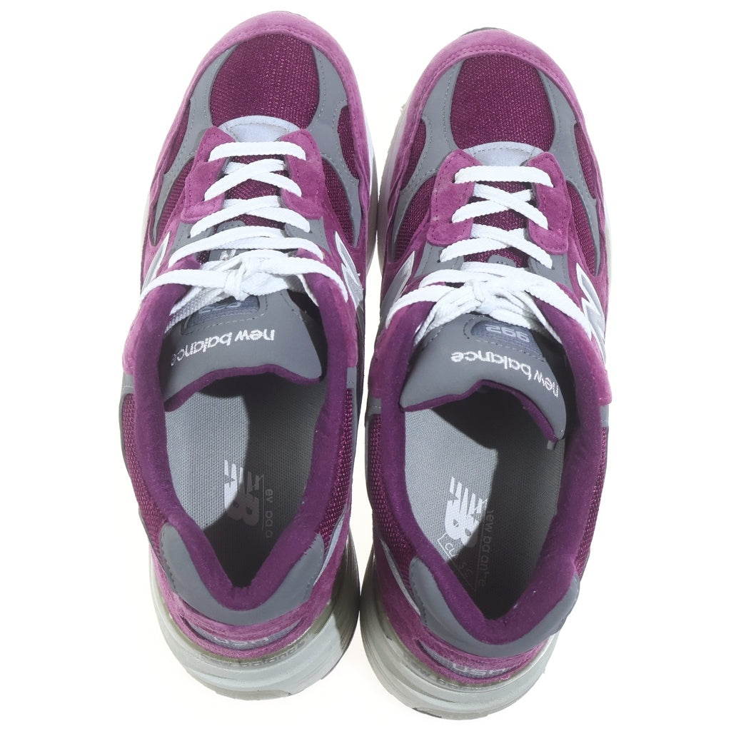 New Balance(ニューバランス) M992BA スウェード ローカットスニーカー パープル US10.5/28.5cm