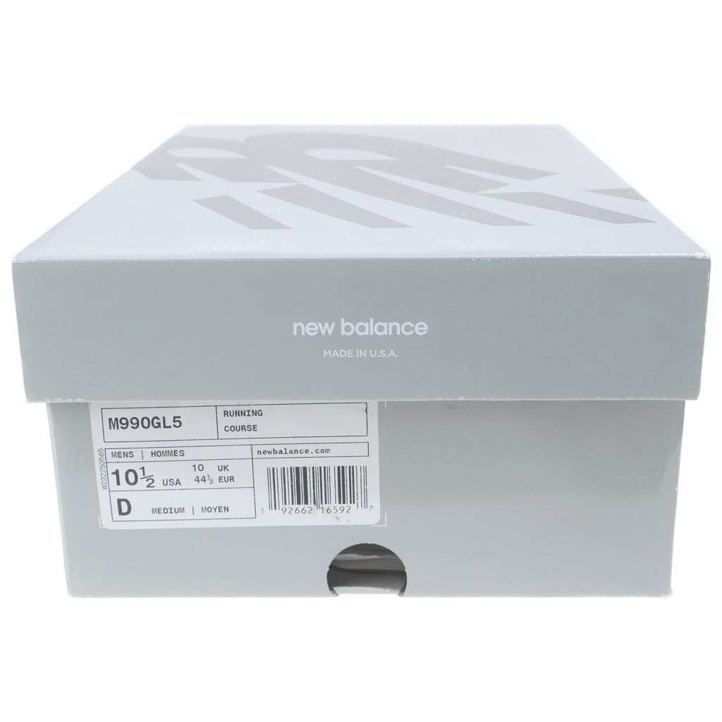 New Balance(ニューバランス) M990GL5 スウェード ローカットスニーカー グレー US10.5/28.5cm