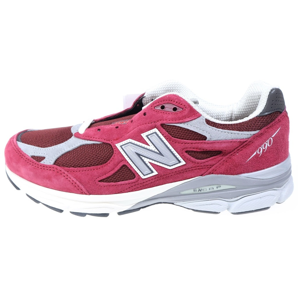 New Balance(ニューバランス) M990TF03 スウェード ローカットスニーカー レッド US10.5/28.5cm