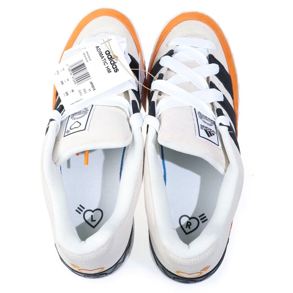 adidas(アディダス) ×HUMANMADE ADIMATIC ヒューマンメイド アディマティック ローカットスニーカーシューズ ベージュ/オレンジ US11.5/29.5cm HP9916
