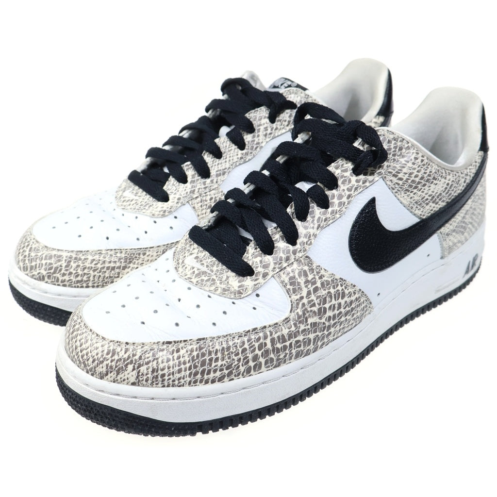 NIKE(ナイキ) AIR FORCE 1 LOW COCOA SNAKE エアフォース1 ロー ココアスネーク ローカットスニーカー ホワイト US9.5/27.5cm 845053-104