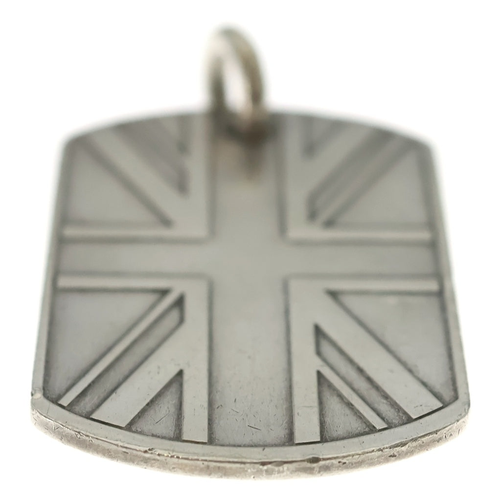 CHROME HEARTS(クロムハーツ) D TAG LRG UNION JACK ユニオン ジャック ラージ ドックタグ ネックレストップ シルバー レディース