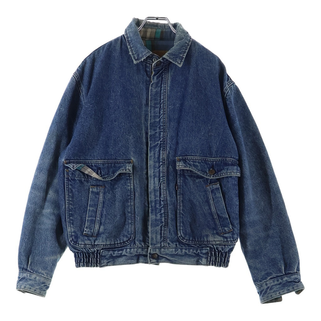 Levi's(リーバイス) 90s VINTAGE ヴィンテージ デニム A-2 ジャケット ブランケット付き インディゴ ブルゾン デカパッチ
