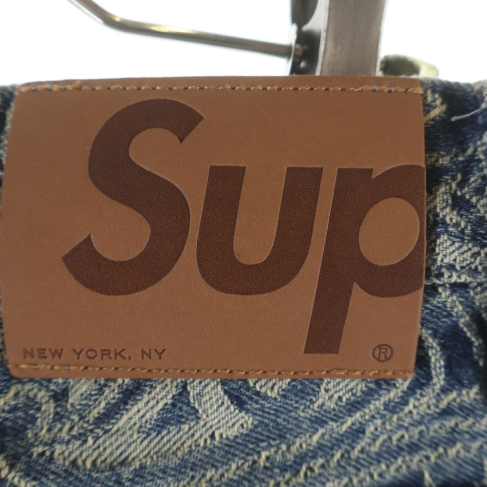 SUPREME(シュプリーム) 25SS Bandana Jacquard Baggy Jean バンダナ ペイズリー ジャガード バギー ジーンズ ワイド デニムパンツ インディゴ