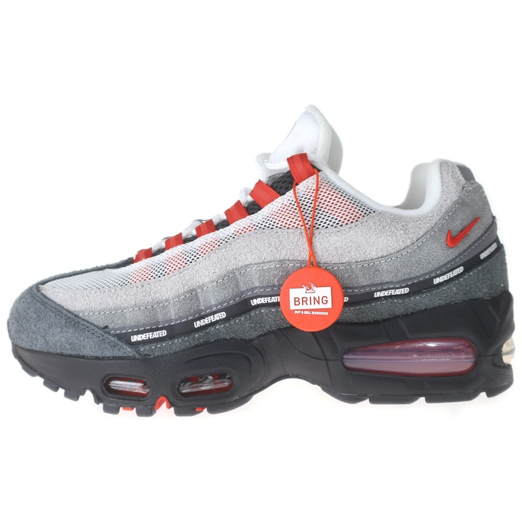 NIKE(ナイキ) ×UNDEFEATED Air Max95 SP Fire Red Tokyo Exclusive Serial Numbered アンディフィーテッド エアマックス95 600足限定 ローカットスニーカー レディース
