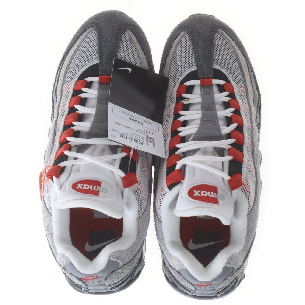 NIKE(ナイキ) ×UNDEFEATED Air Max95 SP Fire Red Tokyo Exclusive Serial Numbered アンディフィーテッド エアマックス95 600足限定 ローカットスニーカー レディース