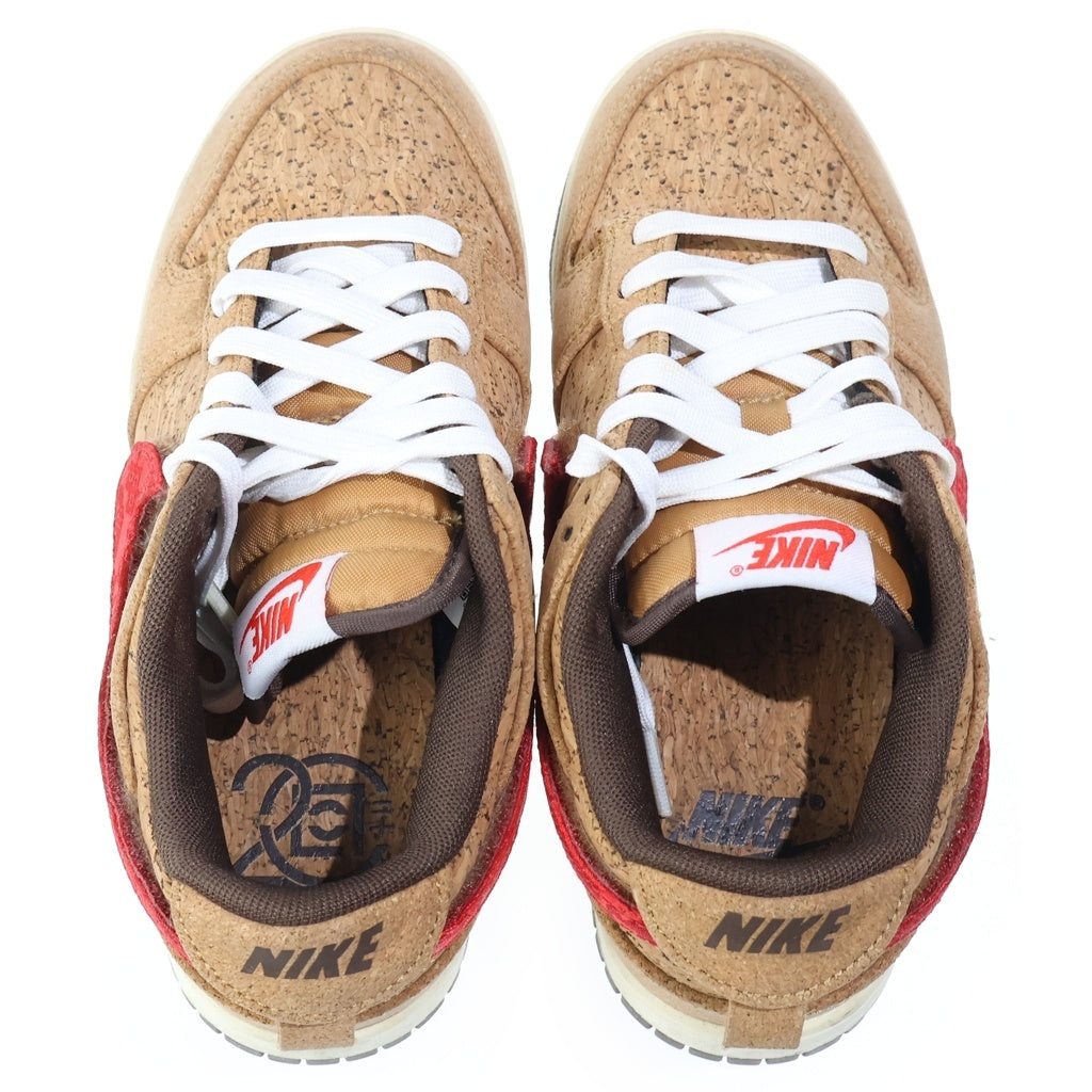 NIKE(ナイキ) ×CLOT Dunk Low SP Cork クロット ダンク ロー SP コルク ローカットスニーカー ブラウン レディース US4.5/23.5cm FN0317-121