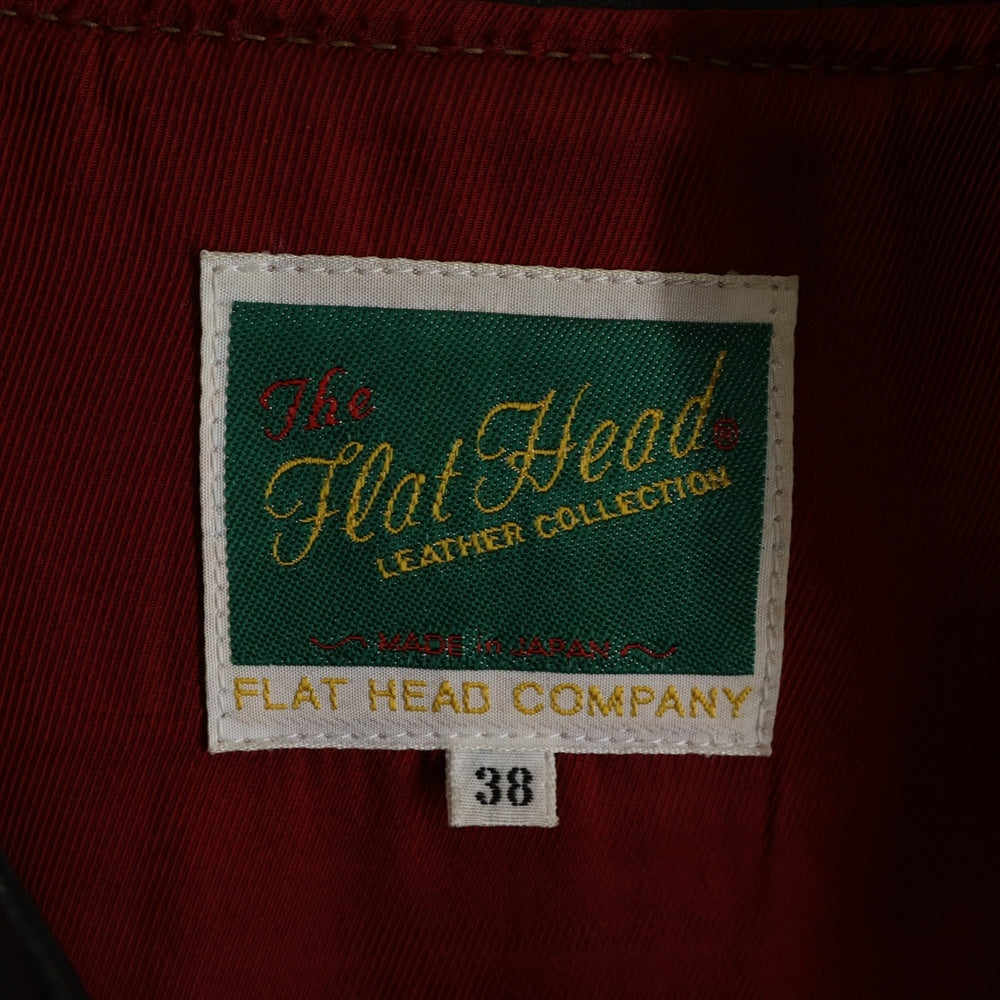 THE FLAT HEAD(フラットヘッド) スポーツジャケット シングルライダースジャケット バイカーブルゾン ダークブラウン