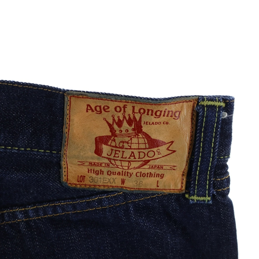 JELADO(ジェラード) Age of Longing Black tag 301EXX Denim Pants セルビッチ デニムパンツ ジーンズ インディゴ