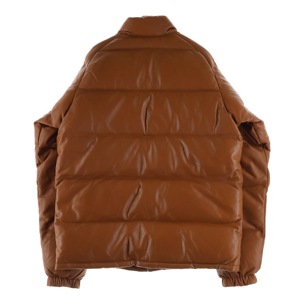 A BATHING APE(アベイシングエイプ) 復刻 シープスキン レザー ダウンジャケット ブラウン 001HJH701007M