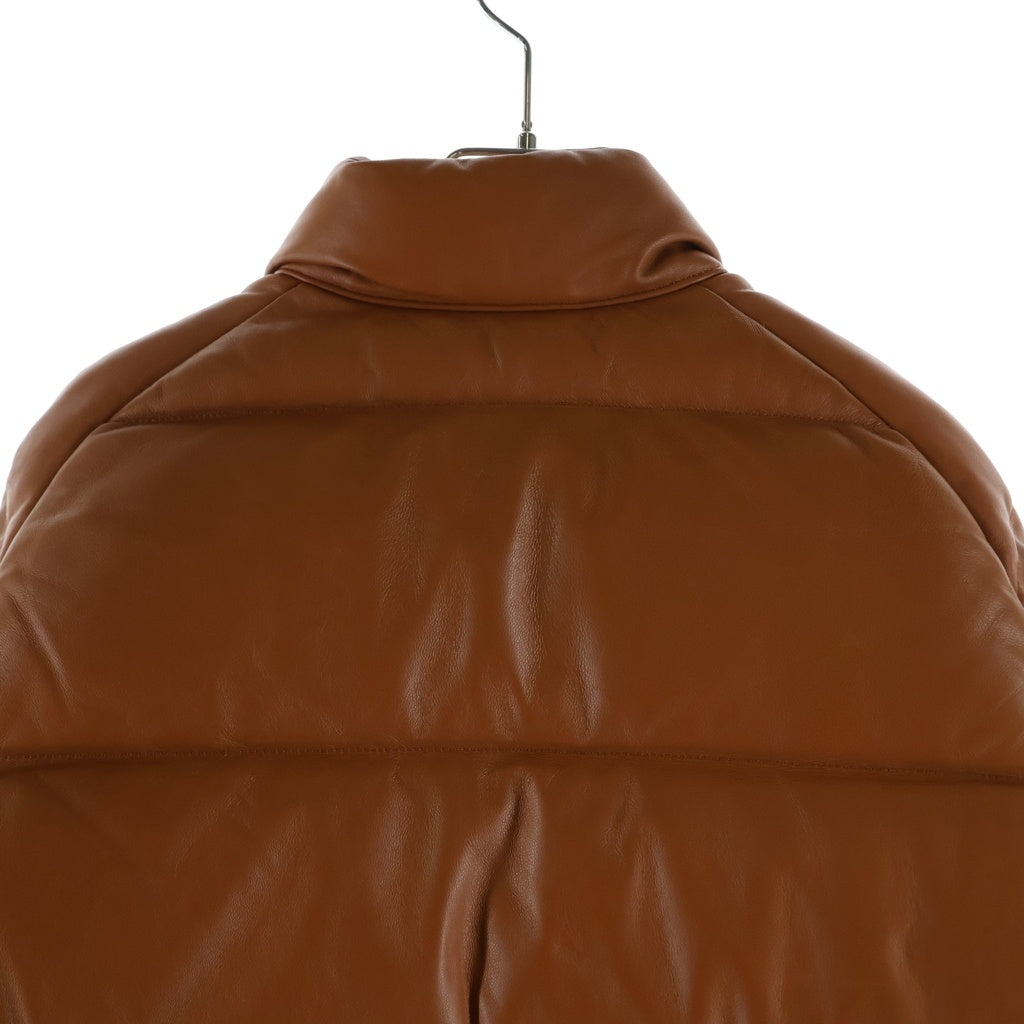 A BATHING APE(アベイシングエイプ) 復刻 シープスキン レザー ダウンジャケット ブラウン 001HJH701007M