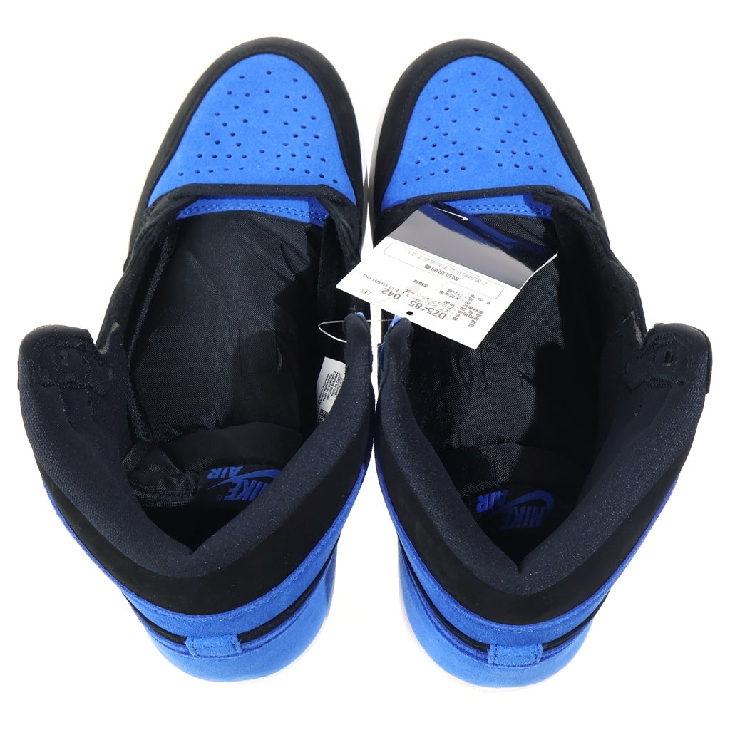 NIKE(ナイキ) AIR JORDAN 1 RETRO HIGH OG ROYAL REIMAGINED DZ5485-042 エアジョーダン1スエードロイヤル ハイカットスニーカー ブルー/ブラック US9.5/27.5cm