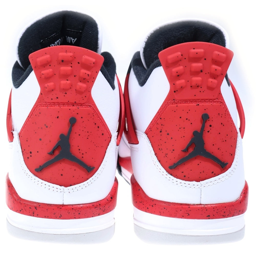 NIKE(ナイキ) AIR JORDAN 4 RETRO RED CEMENT DH6927-161 エアジョーダン レトロ レッドセメント ミッドカットスニーカー ホワイト/レッド US9.5/27.5cm