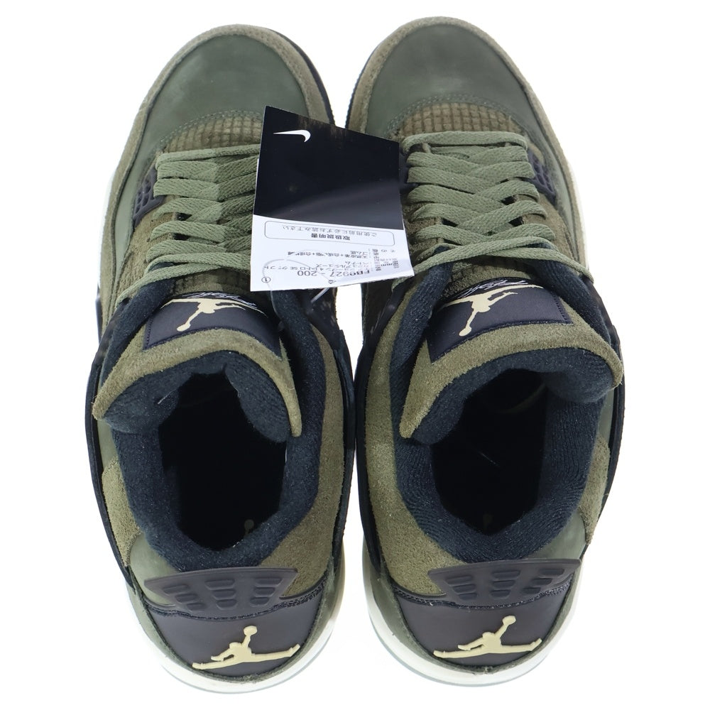 NIKE(ナイキ) AIR JORDAN4 RETRO SE CRAFT OLIVE FB9927-200 エアジョーダン4 クラフトオリーブ ハイカットスニーカー カーキ US10/28cm