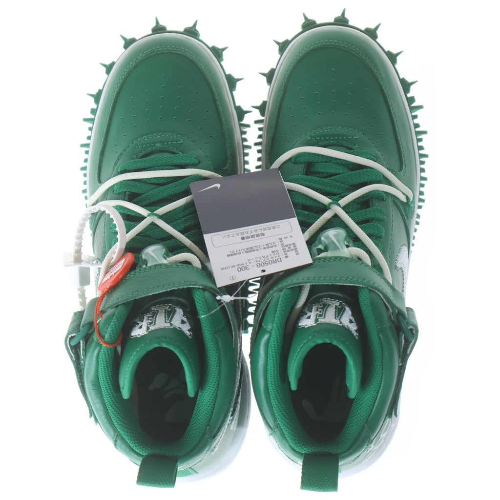 NIKE(ナイキ) ×OFF-WHITE AIR FORCE 1 MID SP LTHR DR0500-300 エアフォース1 SPレザー ミッドカットスニーカー グリーン US9.5/27.5cm
