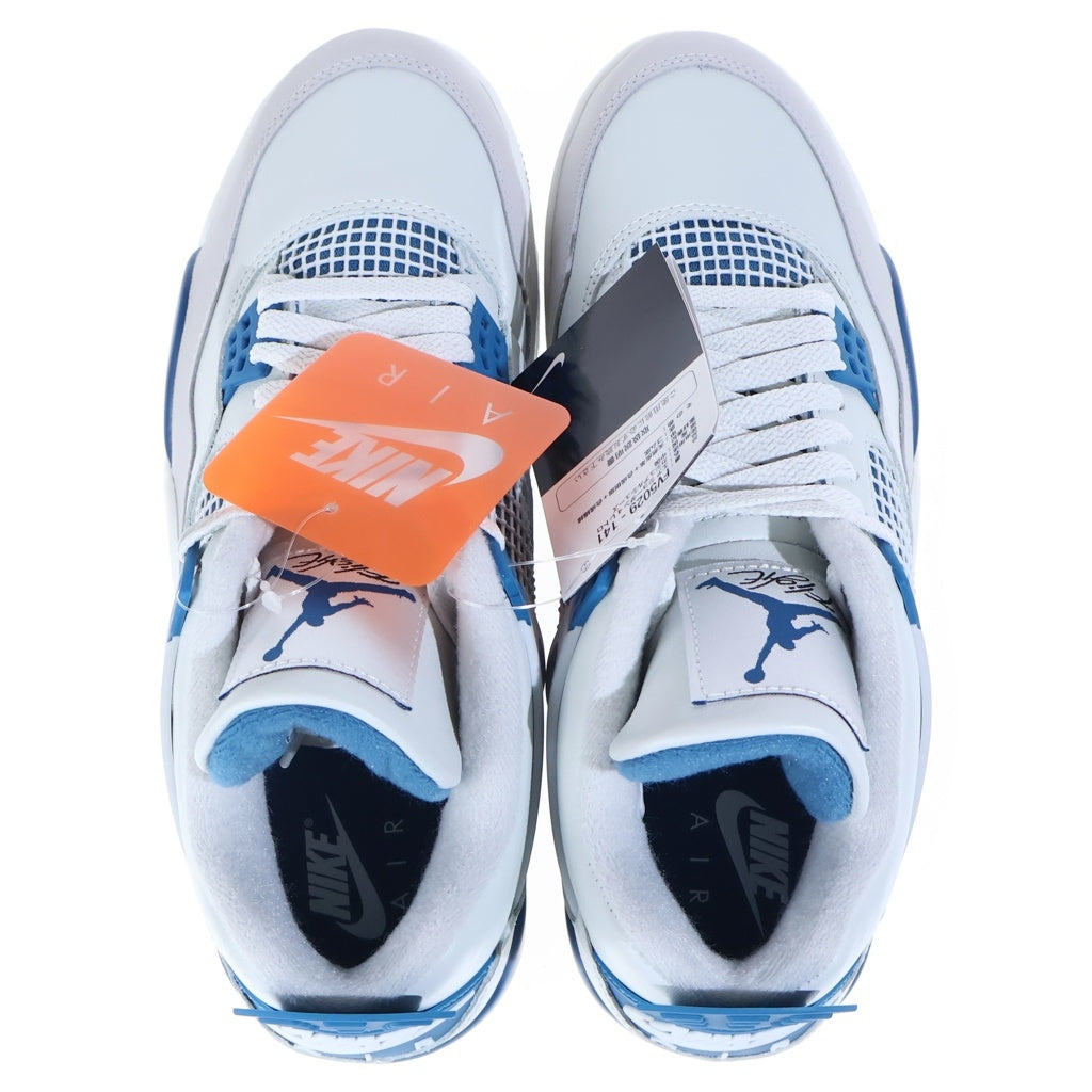 NIKE(ナイキ) AIR JORDAN 4 RETRO INDUSTRIAL BLUE FV5029-141 エアジョーダン4 インダストリアルブルー ミハイカットスニーカー ホワイト/ブルー US9.5/27.5cm