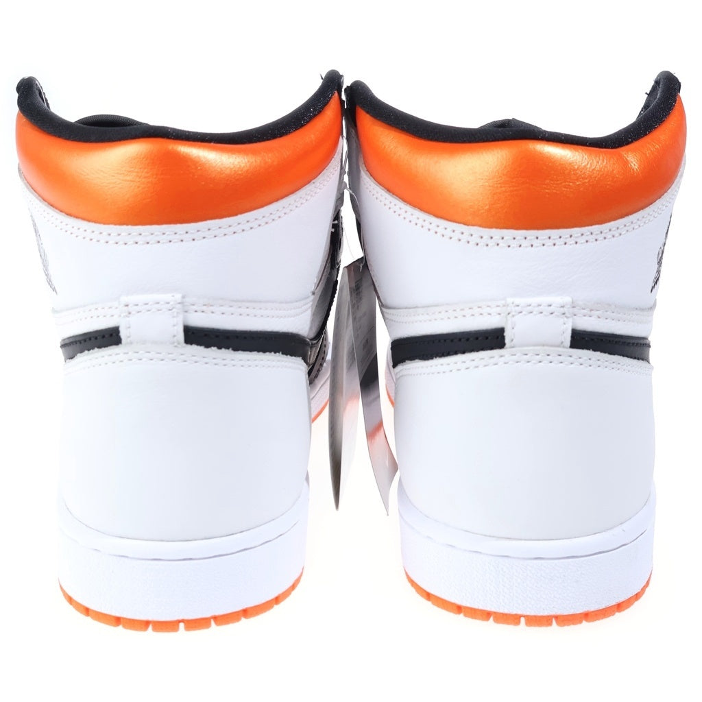 NIKE(ナイキ) AIR JORDAN 1 HIGH OG ELECTRO ORANGE 555088-180 エアジョーダン1 エレクトロオレンジ ハイカットスニーカー ホワイト/オレンジ US9.5/27.5cm