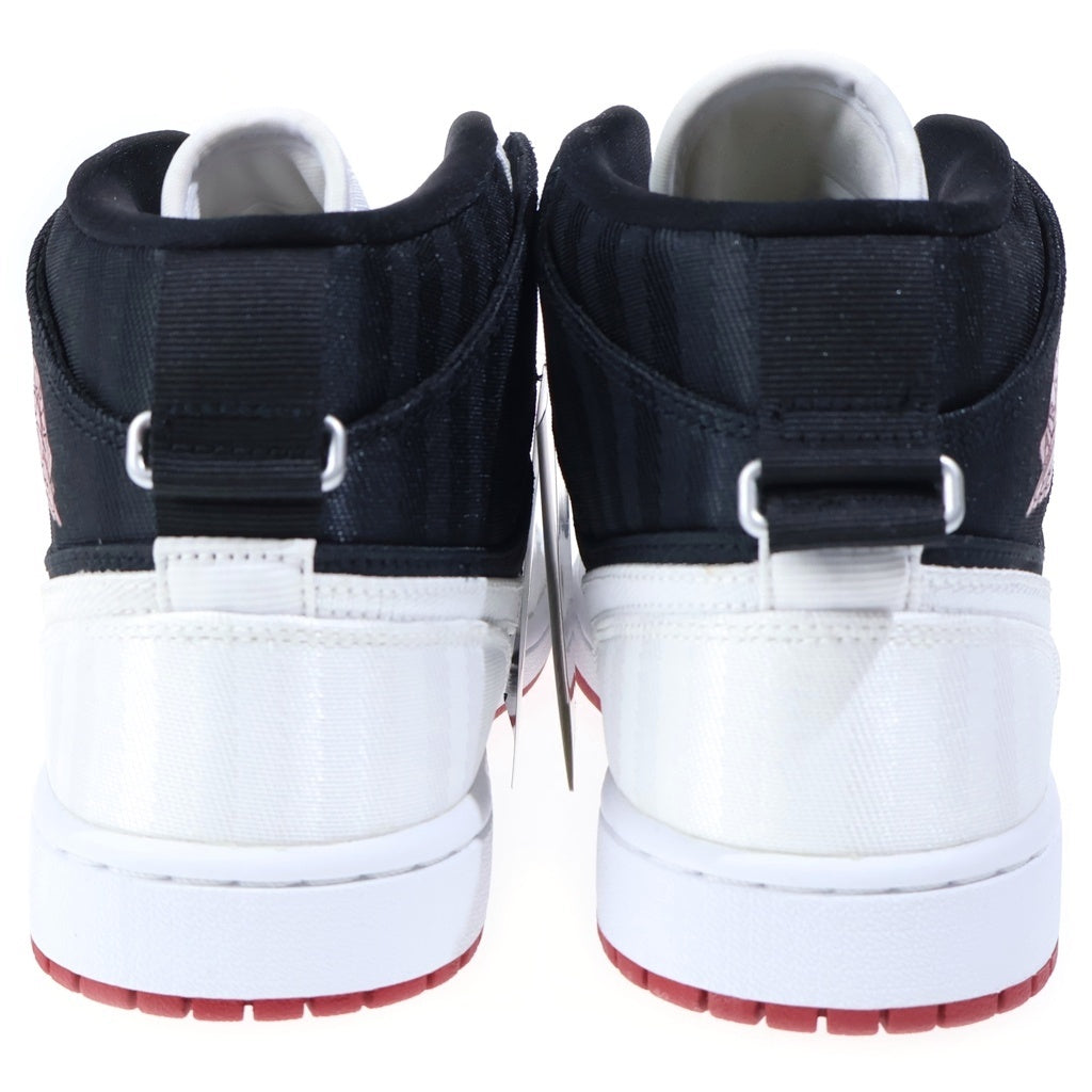 NIKE(ナイキ) WMNS AIR JORDAN 1 MID SE UTILITY DD9338-016 エアジョーダン1 ユーティリティー ミッドカットスニーカー ブラック/ホワイト US W10.5/27.5cm