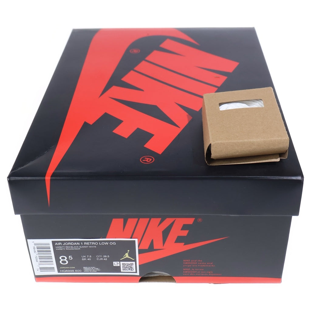 NIKE(ナイキ) AIR JORDAN 1 RETRO LOW OG CHICAGO エアジョーダン 1 レトロ シカゴ ローカットスニーカー US8.5/26.5cm HQ6998-600