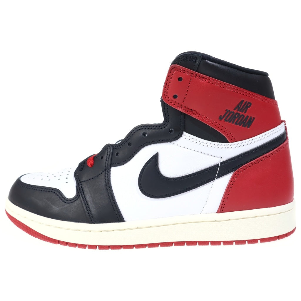 NIKE(ナイキ) AIR JORDAN 1 RETRO HIGH OG BLACK TOE REIMAGINED エアジョーダン1ハイカットスニーカー ブラック/ホワイト US9/27cm DZ5485-106