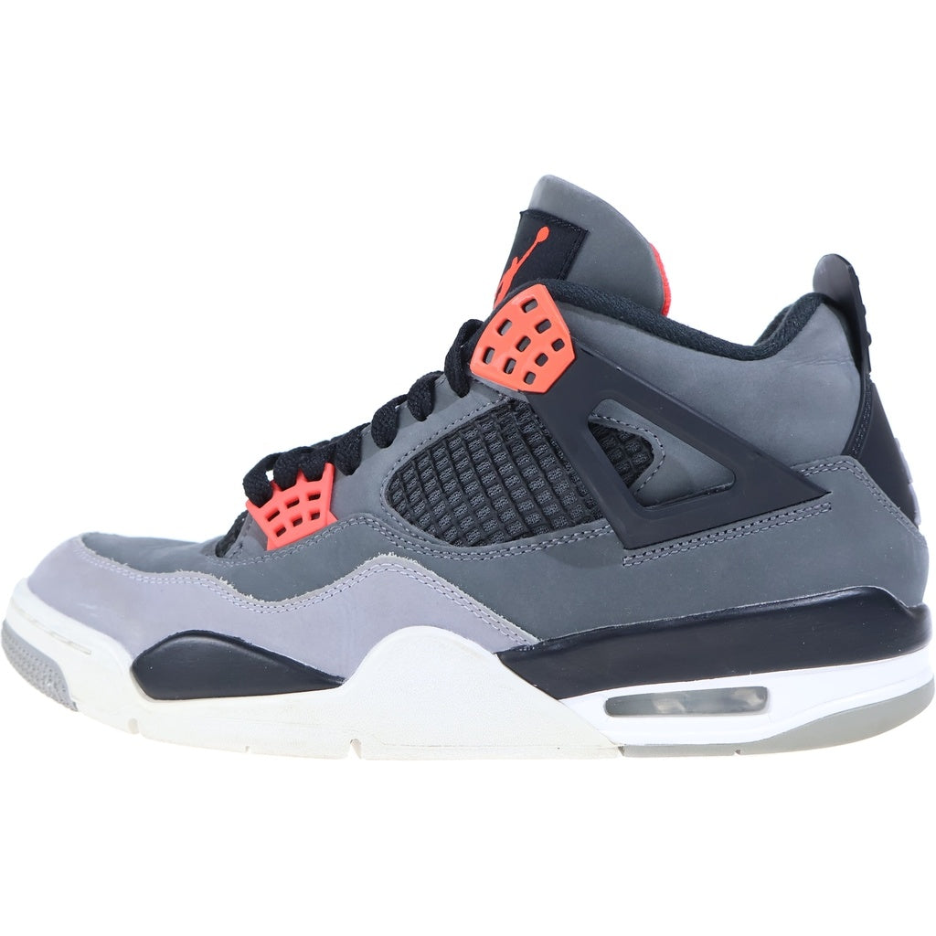 NIKE(ナイキ) AIR JORDAN 4 RETRO INFRARED23 エアジョーダン4 レトロ インフラレッド ハイカットスニーカー グレー/ブラック US9/27cm DH6927-061