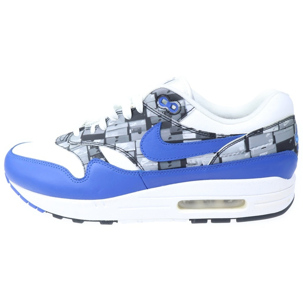 NIKE(ナイキ) ×atmos AIR MAX1 PRNT AQ0927-100 アトモス エアマックス1 プリント ローカットスニーカー ホワイト/ブルー US11.5/29.5cm