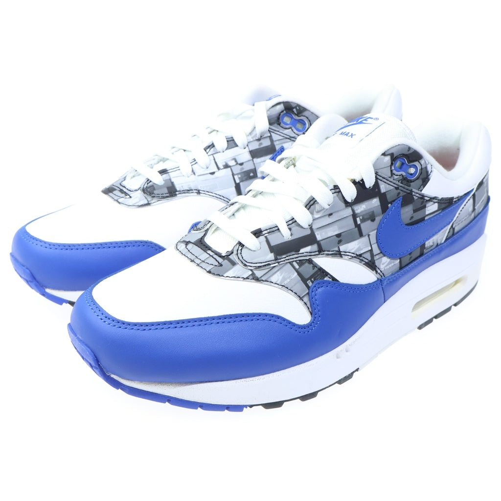 NIKE(ナイキ) ×atmos AIR MAX1 PRNT AQ0927-100 アトモス エアマックス1 プリント ローカットスニーカー ホワイト/ブルー US11.5/29.5cm