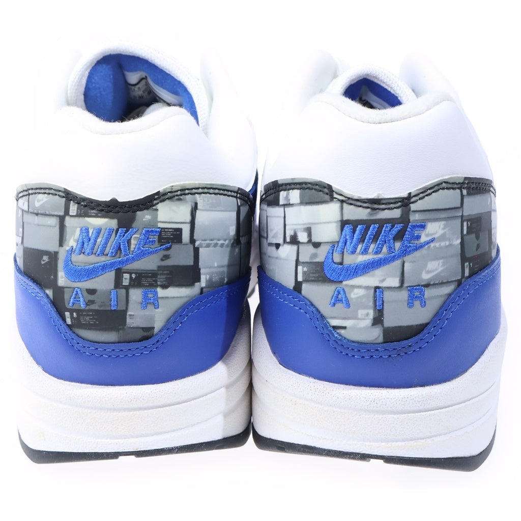 NIKE(ナイキ) ×atmos AIR MAX1 PRNT AQ0927-100 アトモス エアマックス1 プリント ローカットスニーカー ホワイト/ブルー US11.5/29.5cm
