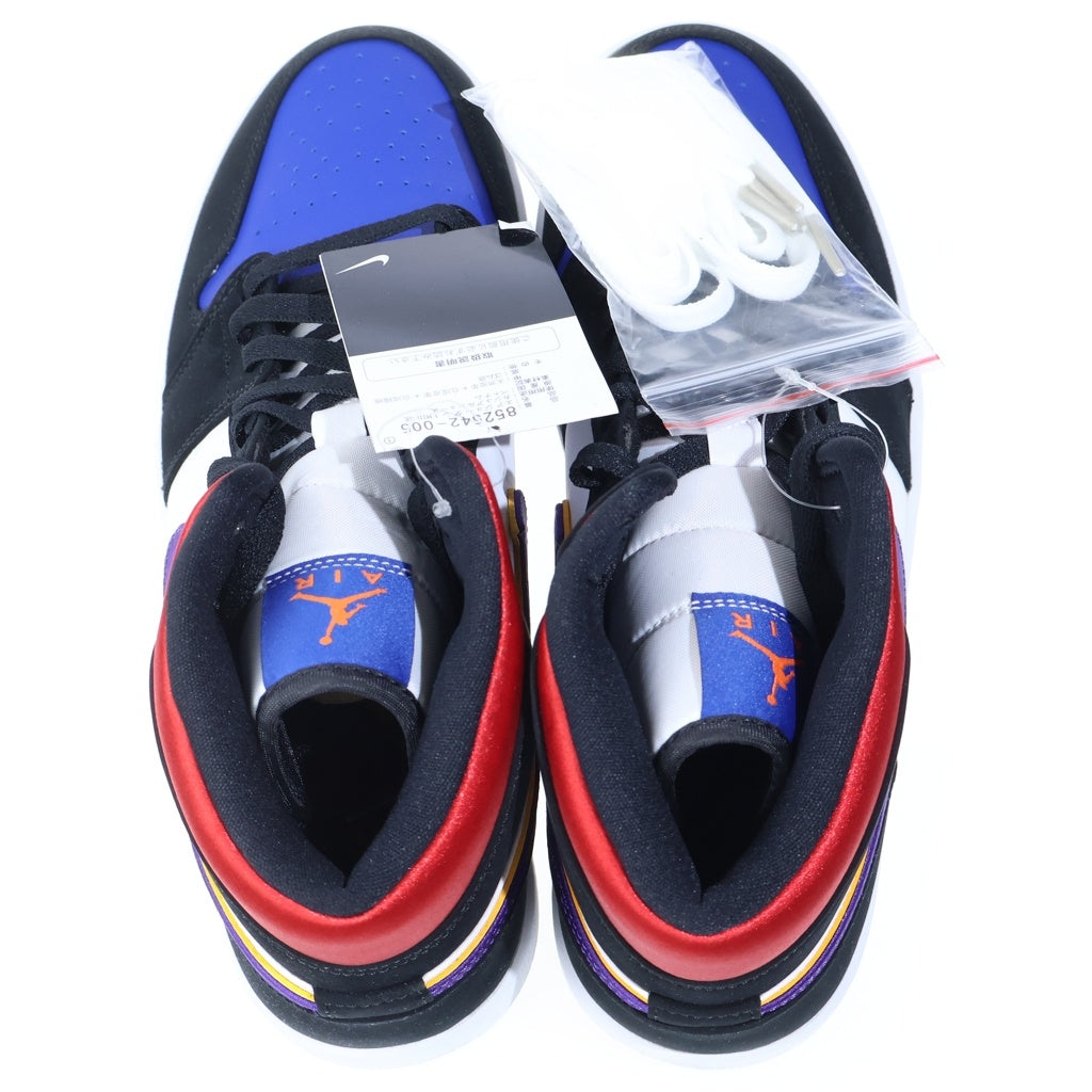NIKE(ナイキ) AIR JORDAN 1 MID LAKERS TOP 3 852542-005 エアジョーダン1 レイカーズトップ3 ミッドカットスニーカー マルチ US11/29cm