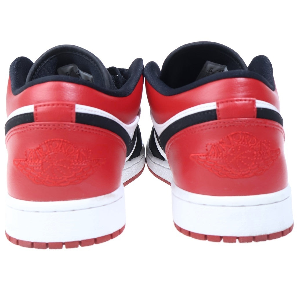NIKE(ナイキ) AIR JORDAN 1 LOW BLACK TOE 553558-116 エアジョーダン1 ブラックトゥ つま黒 ローカットスニーカー レッド US11/29cm