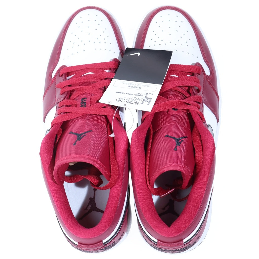 NIKE(ナイキ) AIR JORDAN 1 LOW NOBLE RED 553558-604 エアジョーダン1 ノーブルレッド ローカットスニーカー ホワイト/レッド US11/29cm