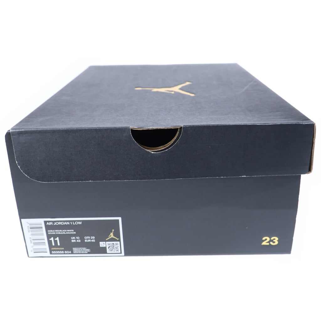 NIKE(ナイキ) AIR JORDAN 1 LOW NOBLE RED 553558-604 エアジョーダン1 ノーブルレッド ローカットスニーカー ホワイト/レッド US11/29cm
