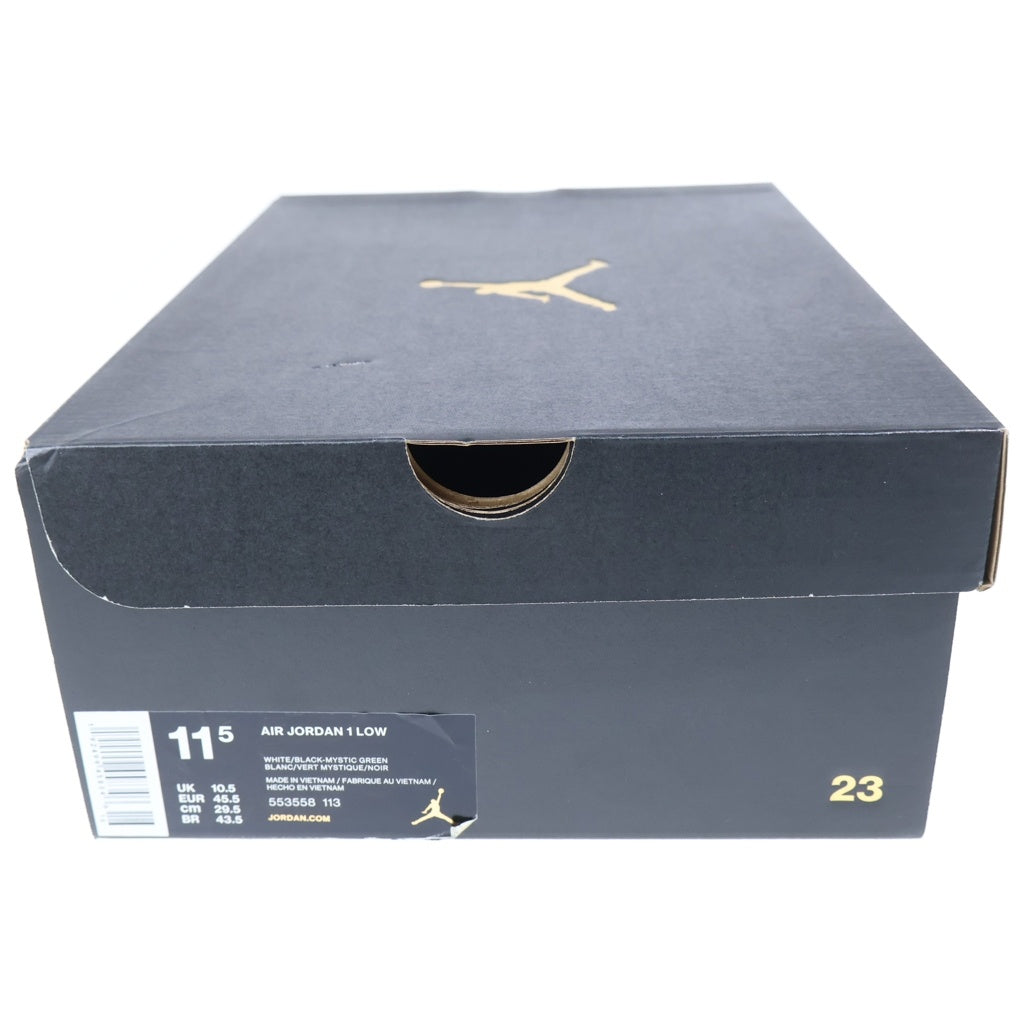 NIKE(ナイキ) AIR JORDAN 1 LOW 553558-113 エアジョーダン1 ローカットスニーカー ブラック/グリーン/ホワイト US11.5/29.5cm