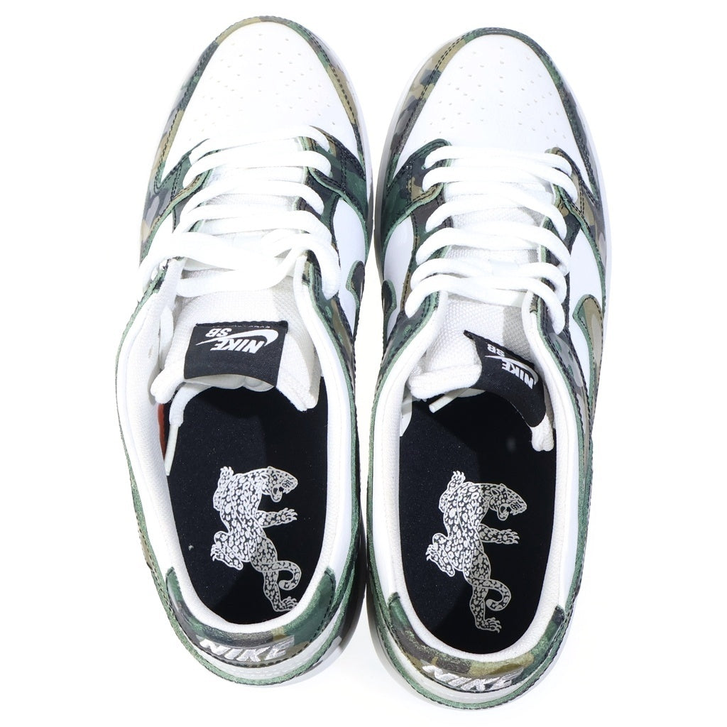 NIKE SB(ナイキエスビー) DUNK LOW PRO CAMO LEGION GREEN 854866-331 ダンク プロ カモ レギオン グリーン ローカットスニーカー ホワイト/カーキ US11/29cm