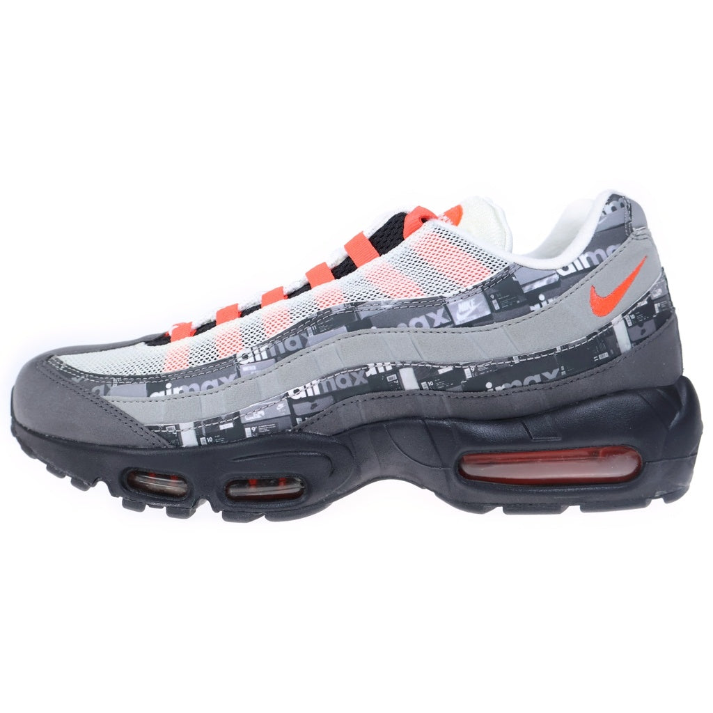 NIKE(ナイキ) ×atmos AIR MAX 95 RED WE LOVE NIKE AQ0925-002 アトモス エアマックス95 レッド ウィーラブナイキ ローカットスニーカー グレー/レッド US11/29cm
