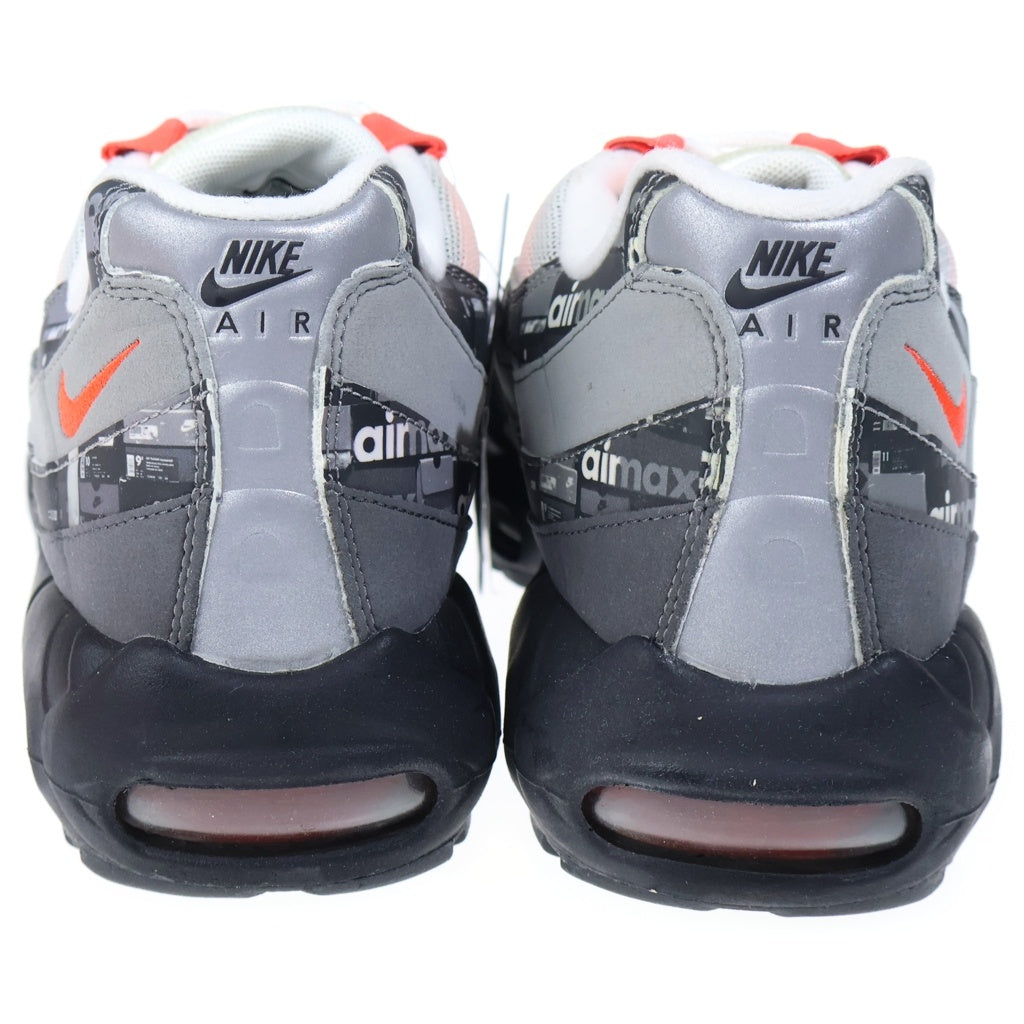NIKE(ナイキ) ×atmos AIR MAX 95 RED WE LOVE NIKE AQ0925-002 アトモス エアマックス95 レッド ウィーラブナイキ ローカットスニーカー グレー/レッド US11/29cm