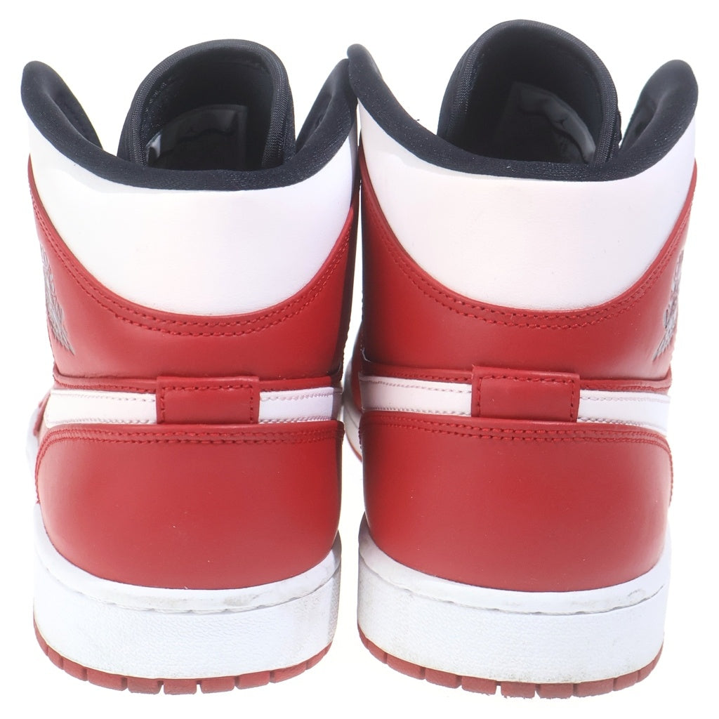 NIKE(ナイキ) AIR JORDAN 1 MID CHICAGO 554724-605 エアジョーダン1 シカゴ ミッドカットスニーカー ホワイト/レッド US11/29cm