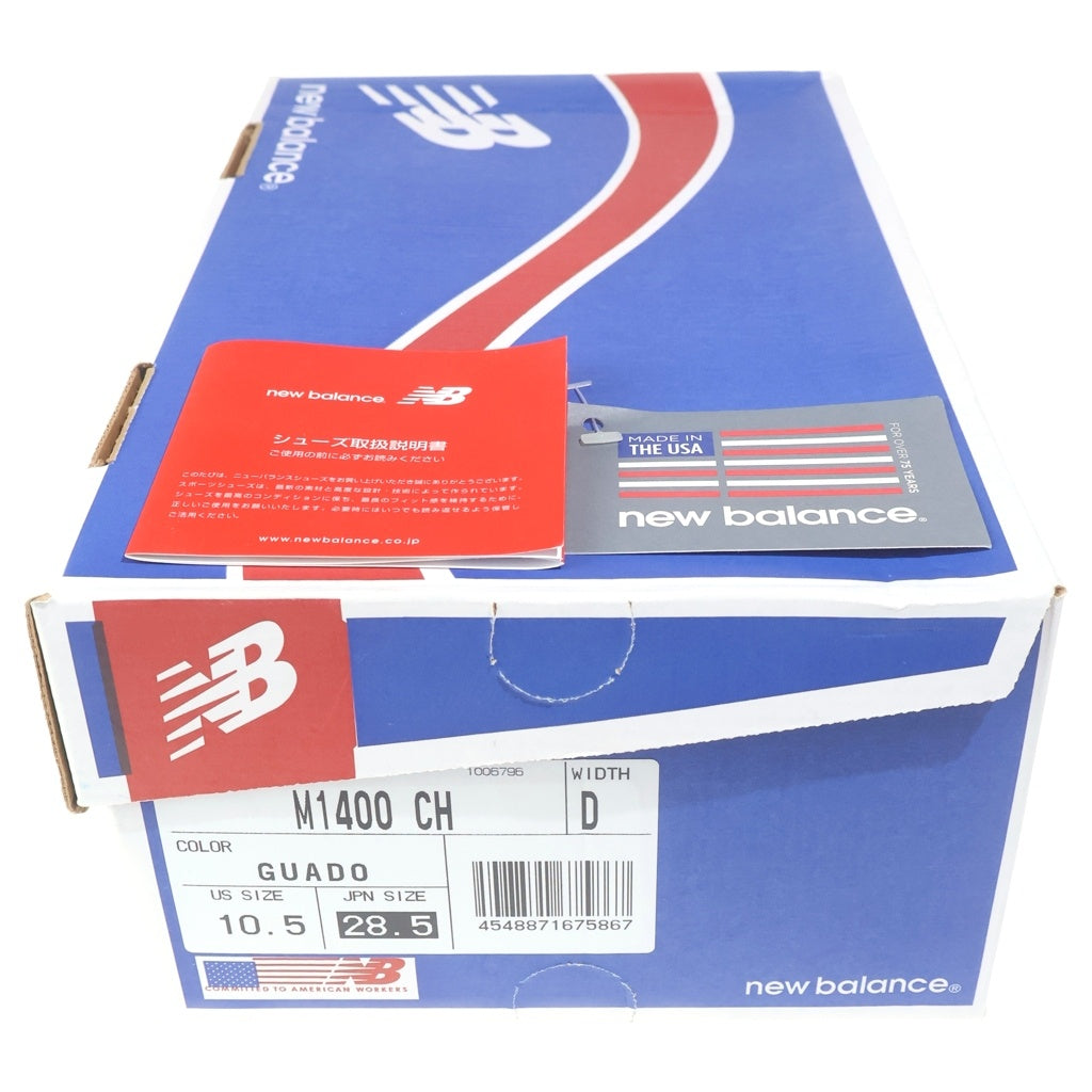New Balance(ニューバランス) M1400CH スウェードレザー メッシュ ローカットスニーカー ブルー US10.5/28.5cm