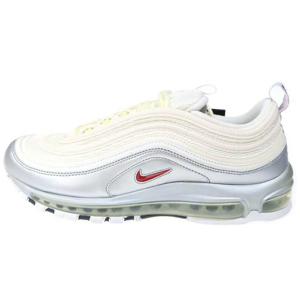 NIKE(ナイキ) AIR MAX 97 QS METALLIC SILVER WHITE AT5458-100 エアマックス97 メタリックシルバー ローカットスニーカー ホワイト/シルバー US11/29cm